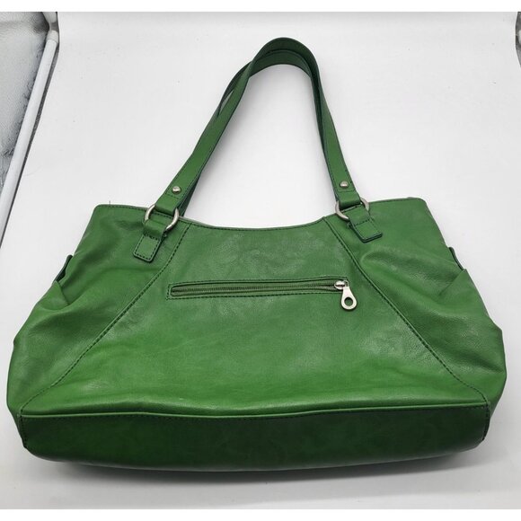 RELIC Y2K Apple Green Shoulder Bag Faux Leather Purse Double Strap *Flaw - Picture 7 of 12